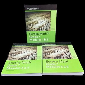 Eureka Math A Story of Ratios Grade 7 Student Edition Modules 1-6 3 Book Set